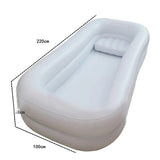 Iatable Bathtub Shower PVC Bed Bath Basin Kit With Air Pump,Air Pillow For Elderly,Disabled,Bedridden Patients,Pregnant