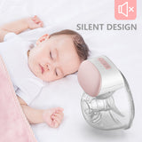 Wearable Electric Single Breast Pump - Hands Free, 8oz/240ml Cup, Ultra-Silent Technology for Breastfeeding Milk Collector