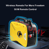 24V Remote Start Parking Air Conditioner Gasoline Generator Variable Frequency Silent Small Portable