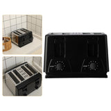 4 Slices Counter Toaster Breakfast hine Convenient Household Double Independent Control Panel Adjustable for Sand Waffle