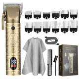 New RESUXI 970 Metal Body Clipper Men's Barber Gallery High Power Electric Push Shear Hair Cutting hine