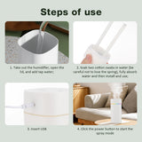 600ML Double Spray Port Air Humidifier Luminous Essential Oil Aromatherapy Humificador Cool Mist Maker er Purify for Home