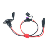 DIY Socket Sidewall Port Waterproof Quick Connect Panel Mount 16AWG SAE Cable for Solar Generator Battery Charger
