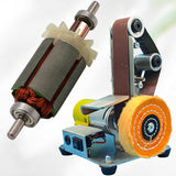 110V-220V Multifunctional Desktop Micro Mini Electric Belt Machine DIY Polishing Machine Fixed Angle Grinder
