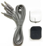 Haihua Accessories USB Banana plug 1 to 2 Conductive Electrodes Silicone Gel Safe Electrode Pads 6x4.5cm