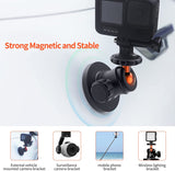 Magnet Camera Mount Ball Head for GoPro Hero 9 Black 8/7/6/5 Metal Car Magnetic Mount with 360 Rotation Ball Head for Car