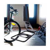 Outdoor Mountain Garage Storage Display Rack Floor Parking Rail Bike Rack, Black