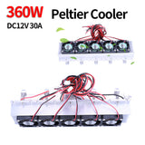 360W DC12V 30A Semiconductor Air Conditioner Coog System Thermoelectric Peltier Refrigeration Cooler DIY Kit