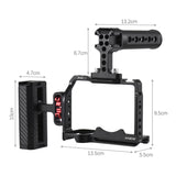 Andoer for Sony ZV-E1 Aluminum Alloy Camera Video Cage Kit with Cold Shoe Mounts Numerous 1/4" Threads