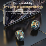 T5 Wireless Bluetooth Earphones Headphones Outdoor Sports Headset With Charging Bin Display Touch Control Earbuds for Music