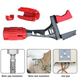 Multi-function Large Opening Short Handle Bathroom Water Pipe Universal Wrench Adjustable Aluminum Alloy Repair Tool