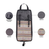 Bag Drumsticks Mallet Case Oxford Fabric Hooks Wear-resistant Portable Drum Stick Holder Percussion Accessories
