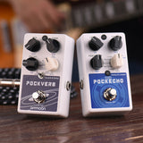 ammoon POCKVERB & Guitar Effect Pedal Reverb + 7 Delay Effects With Tap Tempo Function True Bypass