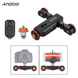 Andoer L4 PRO/ L5i Remote Control Mini Skater Motorized Video Dolly Track Sliderfor Canon Nikon Sony DSLR Camera