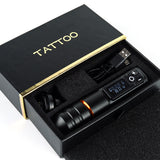 Ambition 2022 Newest Wireless Tattoo Machine Pen Brush Coreless Motor 3.5mm Stroke Fast Charging Battery 1950mA/h For Artist
