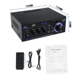 AK45 800W Home Digital Amplifiers Audio Bass Video Power Bluetooth Amplifier Hifi FM Music Subwoofer Speakers USB SD Mic Input
