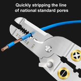 Stripping Crimping Pliers Wire Multi Functional Ring Crimpper Electrician Peeg Network Cable Stripper Tools