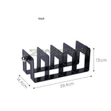 Acrylic Desktop Book Stand High Color Value Textbook Storage Holder Bookshelf Dividers File Organizer For School Office Supplies