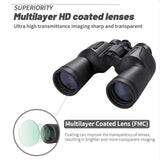 10X50 Binoculars Telescope Long Range Professional Telescope for Outdoor Camping Hunting Low Light Night Vision Binocular
