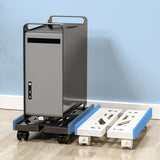 CPU Holder Stand with 4 Caster Wheels Mainframe Bracket Elevate and Organize Your Computer Tower