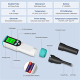 ATC Tester, Waterproof Digital Food PH Meter with High Accuracy PH/Temperature Probe