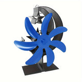 1pc, Fireplace Fan, Wood Stove Fan, Non Electric Fan For Wood, Thermoelectric Fan Thanksgiving Halloween Christmas Gift Fall Winter Essential Fireplace Accessories Wood Stove Accessories