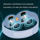 EMS Belt Belly Reduction Sliming Massager Muscle Sticker Heating Vibrator Waist Shaking Massage Machine Women Menstrual Warmer
