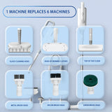 370ml Household Multifunctional 1500W Electric Steam Mop - Sterilization and Mite Removal Cleaner. 220V EU Plug.