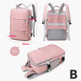 Oxford Gym Backpac Laptop Backpack with Shoe Compartment LargeCapacity Travel Daypack Dry Wet Separation Waterproof Bag