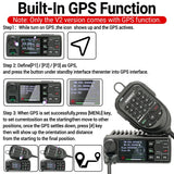 ABBREE AR-2520 25W Mobie Air 108-520MHz Full Band 999 Channels Amateur GPS Car Radio Station with Mic