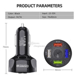 USB 4 Ports Fast Charging Car Adapter For Xiaomi Huawei Quick Charge Charger Cell Phone Chargers with retail box
