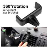 Universal Car Phone Holder Air Vent Mount Clip 360 Rotation Auto Navigation Bracket for Accessories Item