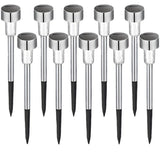 10 packs of garden lights, rural solar LED lighting, outdoor road waterproof lights