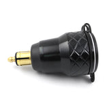 Aluminum Alloy Metal Shell Dual USB Charger 12-24v 4.2A Voltmeter for Motorcycle Hella Din Socket Red Blue Green