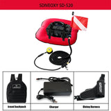 2024 New Portable Electric Ventilator Snorkels Scuba Diving and Snorkeg Underwater rescue fishing