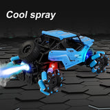 Four wheel drive off-road climbing, rotating drift, music, lighting, charging, remote control car, children's electric toy car
