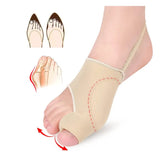 1 Pair Thumb Corrector Valgus Big Foot Bone Correction Belt Splitter Daily Use Toe Separate Protective Cover