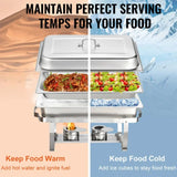 1Pcs 1/2/3 Grid Pans Rectangle Stainless Steel Chafing Dish Catering Buffet Food Insulated Meal Plates For Self-service Banquet