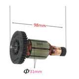 Brush Holder+Caps+Cover+Brushes+Armature for MAKITA CB430 BGA450 BGA452 DGA452 DGA452RMJ DGA452SFE DGA452FE3