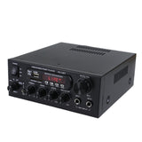 1200W 220V Bluetooth Hifi Amplifier - 33BT Stereo, LED Digital Audio Amplifier, Aux FM Radio. EU Plug