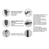 Medical Diagnosis Otoscope Set Ear Care Speculum Magnifying Lens Clinical LED Lamp Oral Nose Laryngoscope Examination Equipment
