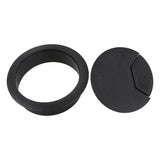 Hot Sale 2 Pcs 50mm Diameter Desk Wire Cord Cable Grommets Hole Cover Black