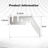 4/8Pcs Parties Decoration Stand Hoo 3 Inch Double Crossbar Valance Hanger for Commercial Pipe and Drape Backdrop Kit