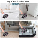 Compact Mattress 100W Handheld Cordless UV Bed Vacuum Cleaner - 8000Pa Strong Suction, 2 Speeds Adjustable for Clean