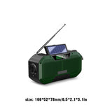 Waterproof Solar Powered Emergency Radio Camping Hand Crank Power Bank