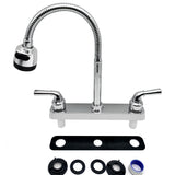 Replacement Kitchen Sink with 360 Degree Rotatable Sprayer Flexible Spout RV Bathroom Faucet Set