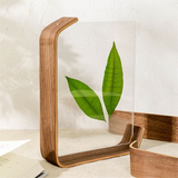 Acrylic Wood Herbarium Nordic Picture Frame for Wedding Photocard Display Stand Table Deco A