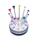 Stainless Steel Watchmaker Screwdriver Set 10PCS plus 20pcs Blades Watch Repair Glasses tools