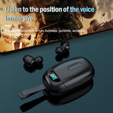 Tws New Wireless Headphones Dual Ear Mini Sport Intelligent Led Digital Display Sports Games Bluetooth 5 Sound