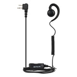 walkie talkie roll up headphones with K-head/M-head needle rotatable horn ear hooks for both left and right ears